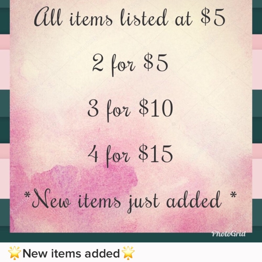 LOTS OF $5 ITEMS! COME SEE!! 😍😍